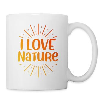 I love nature - Mug - white - Right