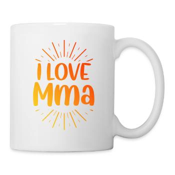 Ich liebe Mma - Tasse - Weiß - Rechts
