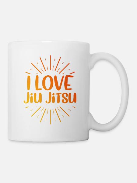 Ich liebe Jiu Jitsu - Tasse - Weiß