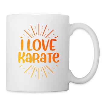 Ich liebe Karate - Tasse - Weiß - Rechts
