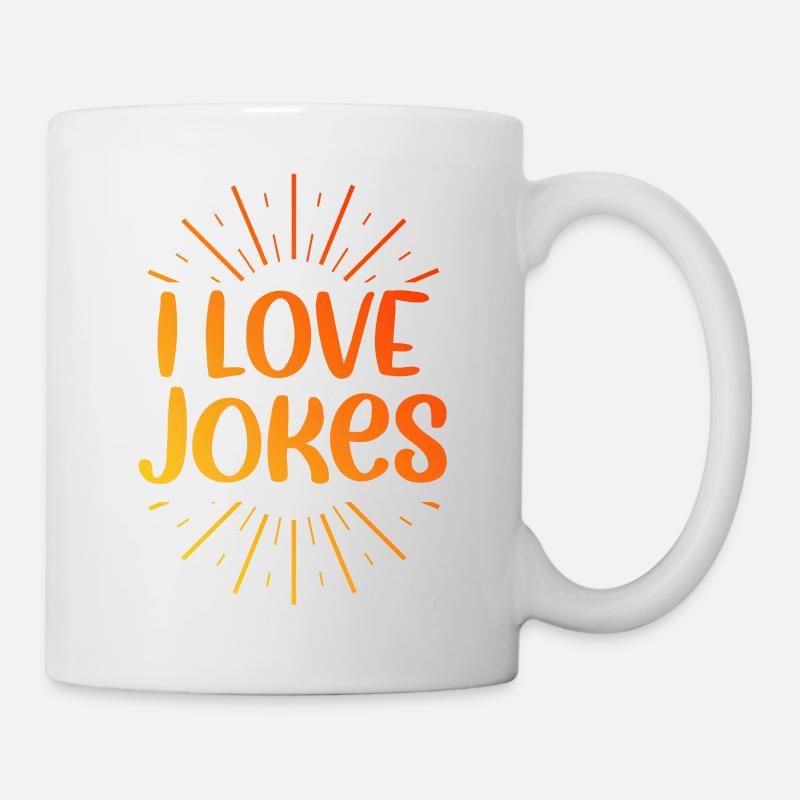 I love jokes - Mug - white