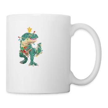 Dinosaur Fa Ra Ra Ra Rawr T-Rex Funny - Mug - white - Right