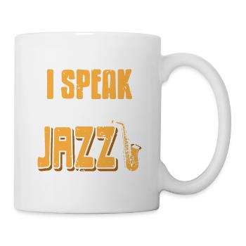 I Speak Fluent Jazz Retro Vintage Jazz Music Lover - Mug - white - Right