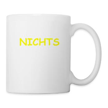 Ich habe mir nichts gewünscht und T-Shirt bekommen - Tasse - Weiß - Rechts