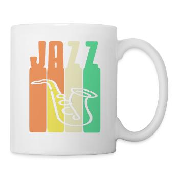 Retro Vintage JAZZ Awesome Designs For Jazz Lovers - Mug - white - Right