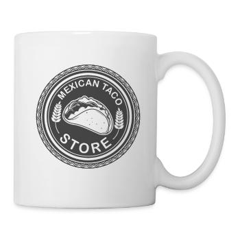Design de magasin de tacos mexicain d’inspiration vintage - Mug blanc - blanc - Droite