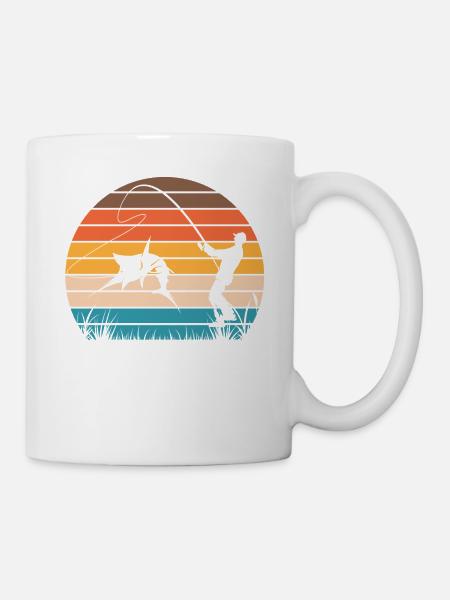 Pêcheurs Pêche Pêche Pêcheurs Pêcheurs Poisson Poisson - Mug blanc - blanc