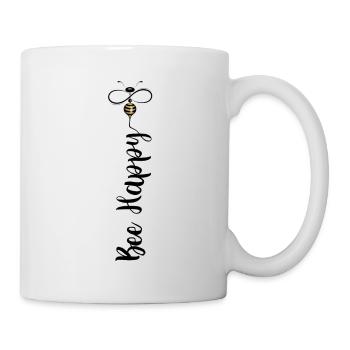 Bee Happy - Tasse - Weiß - Rechts