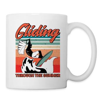 Kiteboarder Kitesurfer Kiten Kiteboard Geschenk - Tasse - Weiß - Rechts