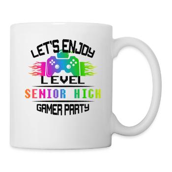 Niveau SENIOR HIGH garder son calme et jouer - Mug blanc - blanc - Droite