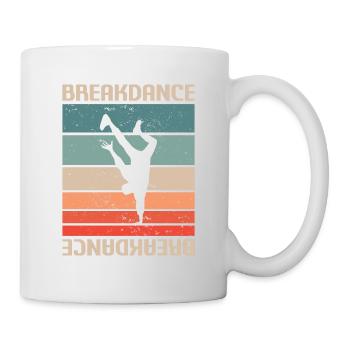 Retro Vintage Classic Breakdancing Breakdance Danc - Tasse - Weiß - Rechts