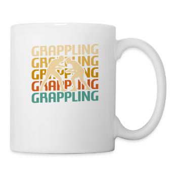 Grappin rétro vintage classique - Mug blanc - blanc - Droite