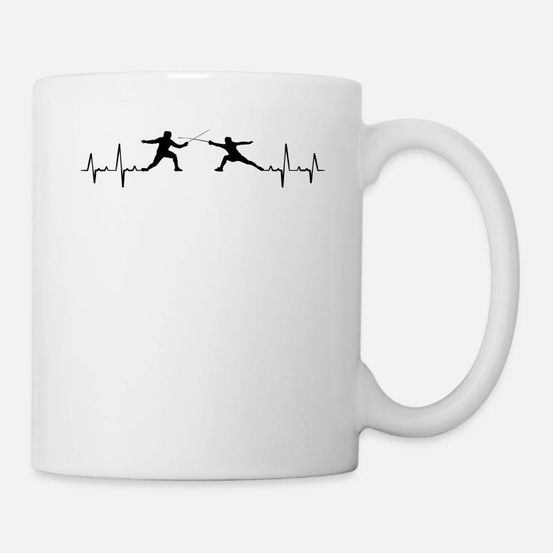Fechten - Tasse - Weiß