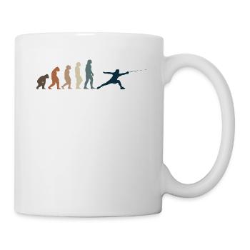 Fechten - Tasse - Weiß - Rechts