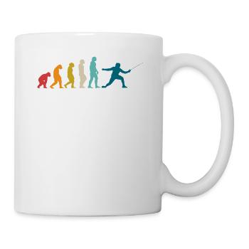 Fechten - Tasse - Weiß - Rechts