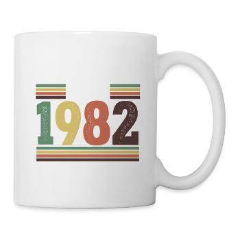 Legendär Seit 1982 Geburtstag - Tasse - Weiß - Rechts