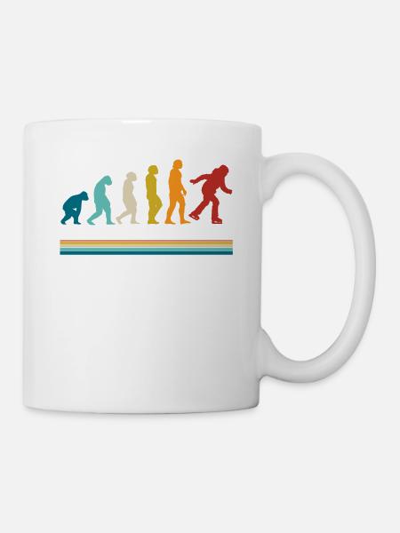 Eislaufen - Tasse - Weiß