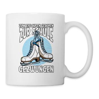 Eislaufen - Tasse - Weiß - Rechts