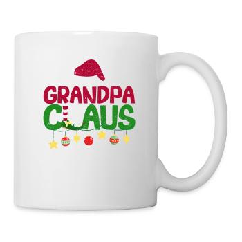 Grand-père Claus Père Noël Assorti Famille Noël Pjs - Mug blanc - blanc - Droite