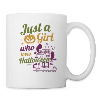 Just a girl who loves Halloween - Mug - white - Right