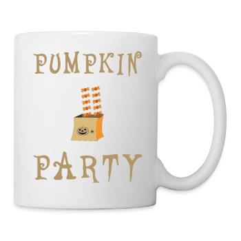 Halloween la fête des citrouilles - Mug blanc - blanc - Droite