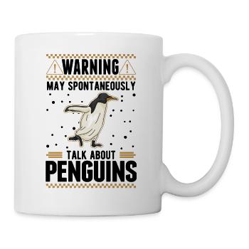 Peut parler spontanément des pingouins - Mug blanc - blanc - Droite