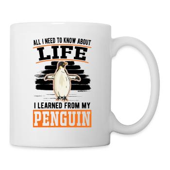 Pingouin Cadeau Pingouin - Mug blanc - blanc - Droite