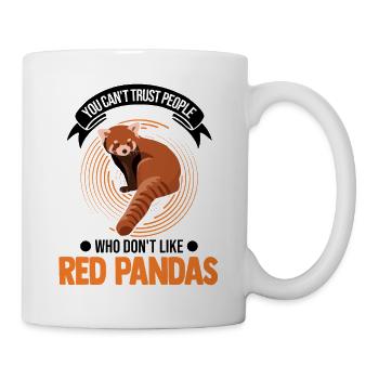 Red Panda Gift Cat Bear - Mug - white - Right