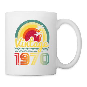 Millésime 1970 - Mug blanc - blanc - Droite