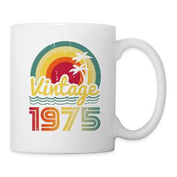 Millésime 1975 - Mug blanc - blanc - Droite