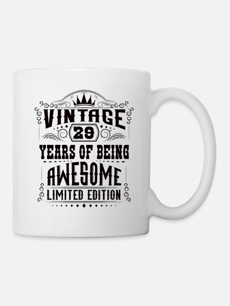 29 Years Of Being Awesome 29 Birthday 29 years - Mug - white