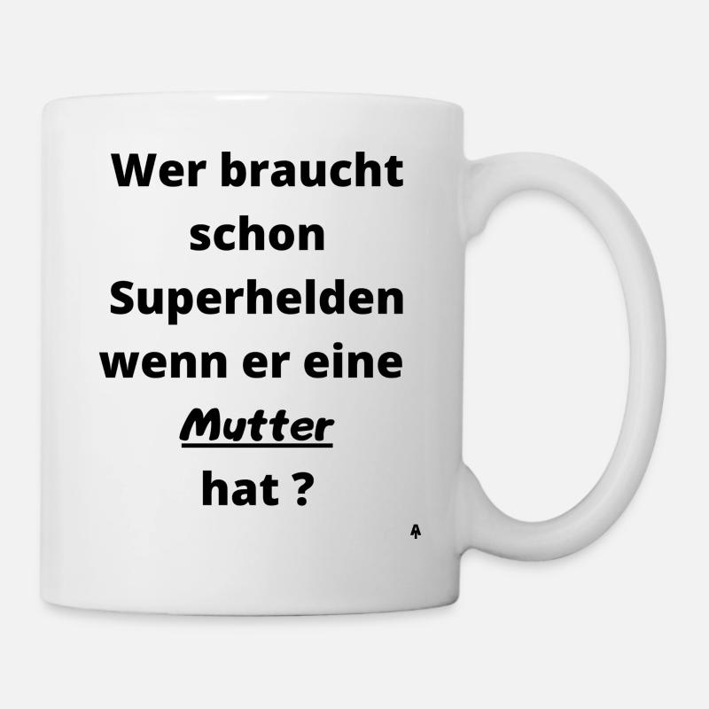 Superheld Mutter - Tasse - Weiß