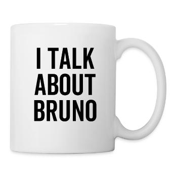 Ich spreche über Bruno - Tasse - Weiß - Rechts