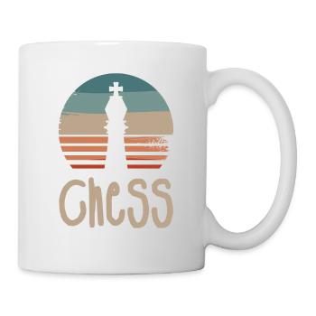 Jeu de société retro vintage classic chess player - Mug blanc - blanc - Droite