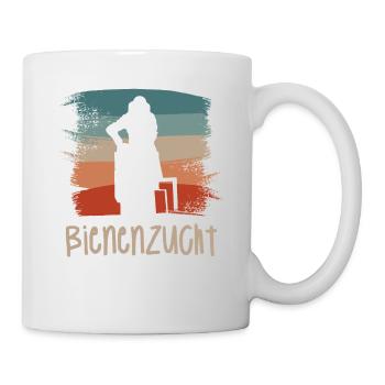 Retro Vintage Classic Beekeeping Beekeeper - Tasse - Weiß - Rechts
