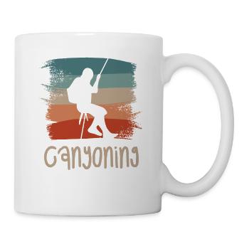 Retro Vintage Classic Canyoning Canyon Canyoner - Mug - white - Right