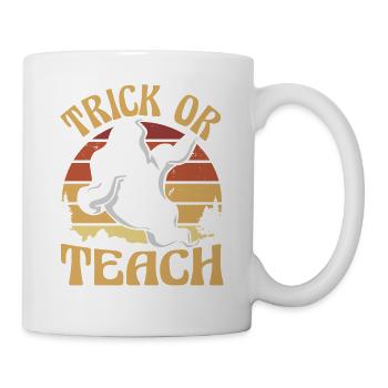 Trick Or Teach Lehrer Halloween - Tasse - Weiß - Rechts