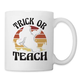 Trick Or Teach Lehrer Halloween - Tasse - Weiß - Rechts