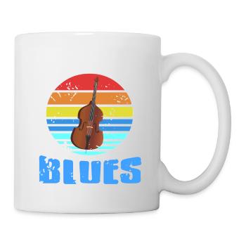 All That Bass And Blues Cool Retro Blues Lover - Mug - white - Right