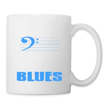 Good Bass Players Stay Out TREBLE To Play Blues - Mug - white - Right