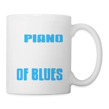 I Play The Piano For The Happiness Of Blues Retro - Mug - white - Right