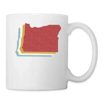 USA State - Vintage Map Oregon - Mug - white - Right