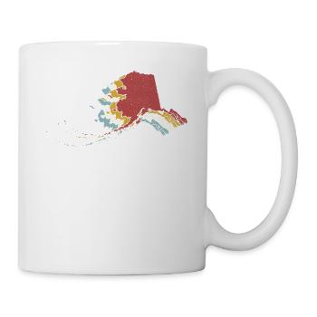 USA State - Vintage Map Alaska - Mug - white - Right