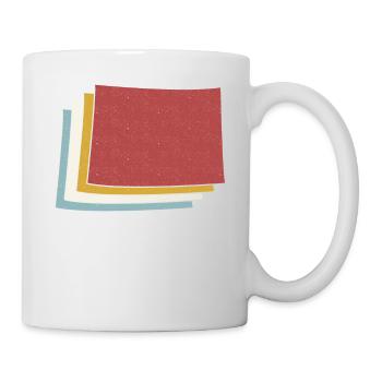 USA State - Vintage Map Colorado - Tasse - Weiß - Rechts