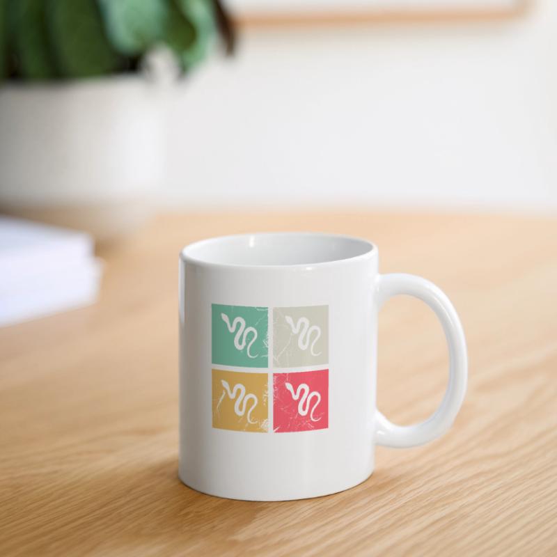 Snake Retro Reptile Python Gift idea Tasse