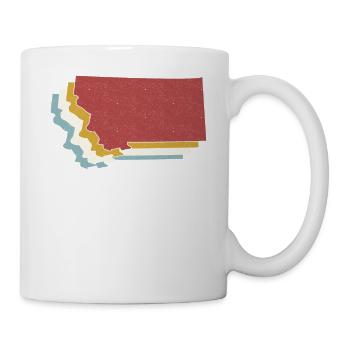 USA State - Vintage Map Montana - Mug - white - Right
