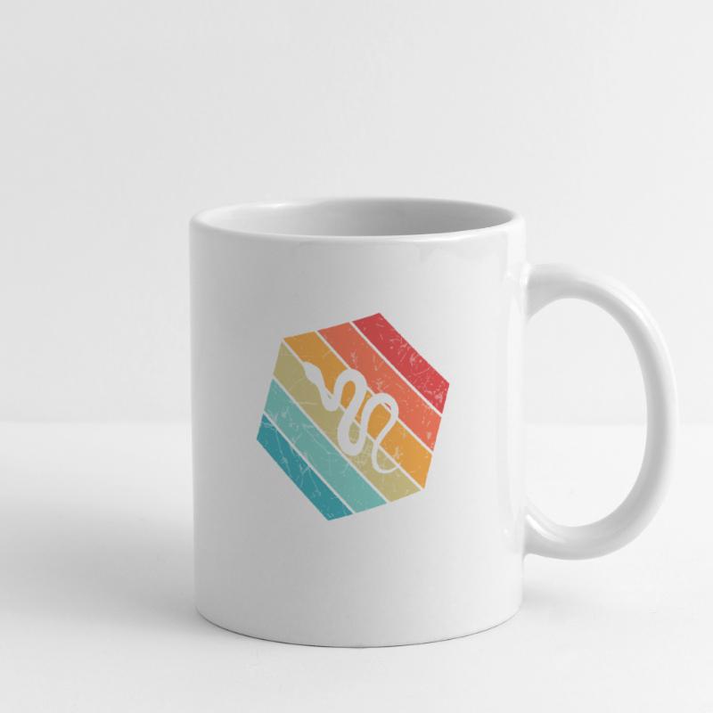 Snake Retro Reptile Python Gift idea Tasse