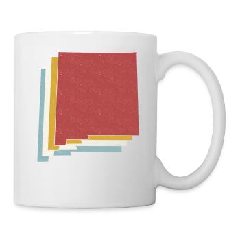 État des États-Unis - Carte vintage Nouveau-Mexique - Mug blanc - blanc - Droite
