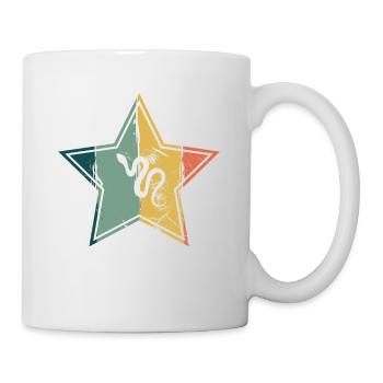 Snake Retro Reptile Python Idée cadeau - Mug blanc - blanc - Droite