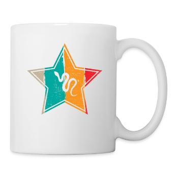 Snake Retro Reptile Python Idée cadeau - Mug blanc - blanc - Droite